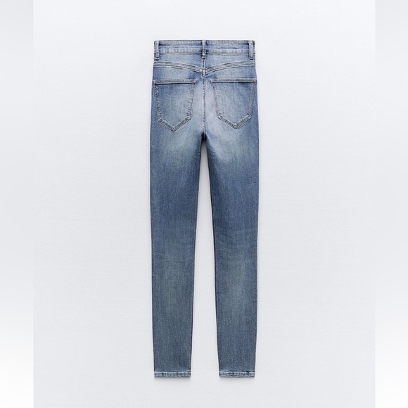 ZARA SCULPTED HIGH RISE TRF SKINNY JEANS - Picture 3 of 6